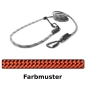 Preview: EASYLONG Hundeleine TWIST - M - 2,5m - orange mit schwarzen Punkten
